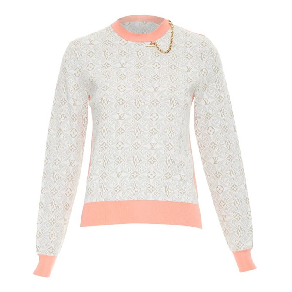 Louis Vuitton monogram silk cotton jacquard sweater